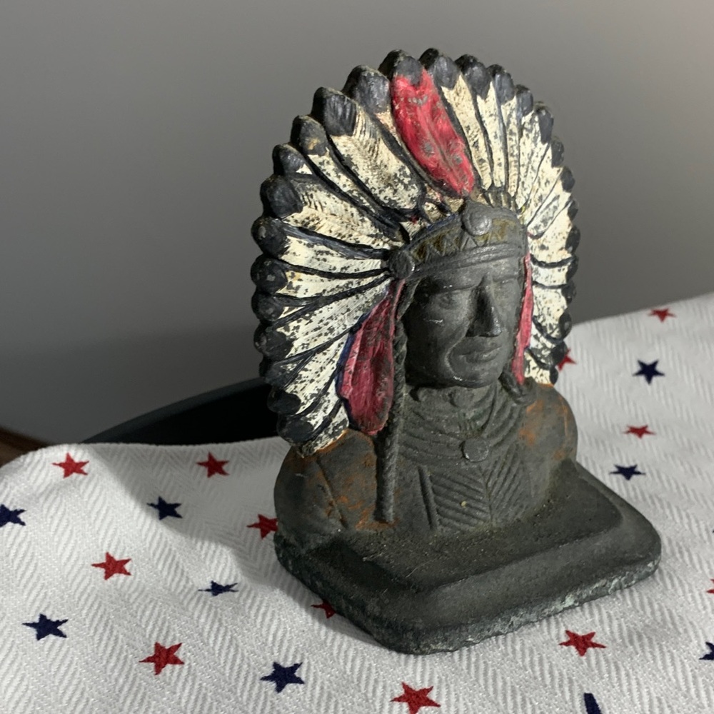 Tribal Chief Indian Book End - Make an OFFER - Picture 6 of 14